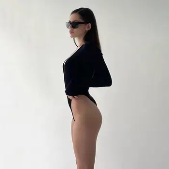 Cosplay Catsuit Stiilne Naiste Sexy Bodysuit Silmkoelised Bodysuit Tops liibuvad Seksikas Playsuit Kõrge Lõigatud Jalgevahe Bodysuit 2