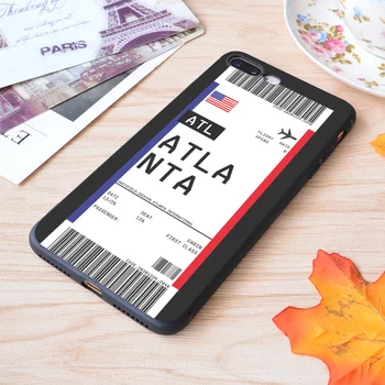IPhone Atlanta pardakaart Esimene Klass Õhu lennupileteid Label Lennu Reisi Prindi Pehme Matt Apple iPhone Kohtuasjas 2