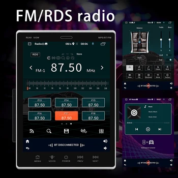 Podofo 2 Din Android 10.1 Auto Raadio GPS Stereo Vastuvõtja 9.5