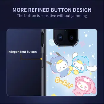 Telefoni Puhul OnePlus 8T Nord 2 9 7 10 8 Pro 9R N10 N20 jaoks Oppo A15 A16 A53 A74 Must Bumper Fundas Hello Kitty Pom Pom Puriin 2