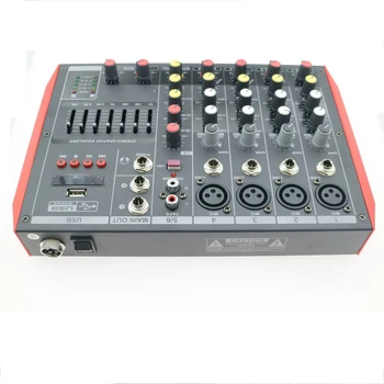MiCWL YAMAH MG6 6 Mikrofoni Kanal Live Audio Mixing Console DJ Mikser 48V Phantom Saada 7 EQ USB TAPE 3