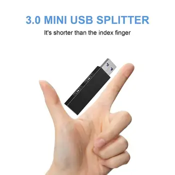 Vastupidav Kasulik USB3.0 High Speed Hub andmeedastus Compact USB Hub Adapter Plug Mängida Sülearvuti 3