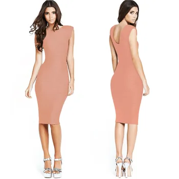 2022 Uus Mood ja Elegantne Naiste Kollane Kleit Nullist Triibuline Seksikas Õmblust Varrukateta Mini Pingul Kleit Pliiats 4