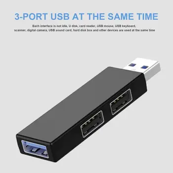 Vastupidav Kasulik USB3.0 High Speed Hub andmeedastus Compact USB Hub Adapter Plug Mängida Sülearvuti 4