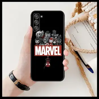 Armas Marvel kangelane Telefoni kate kere SamSung Galaxy s6 s7 S8 S9 S10E S20 S21 S5 S30 Pluss S20 fe 5G Lite Ultra Serv 5