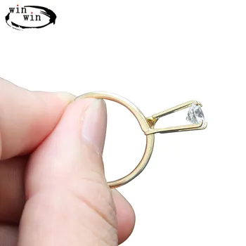 Diamond Omanik Kevadel Tüüp Ringi Kivi Gemstone Ekraani Ringi Teemant Nelja-Küünis Gemstone Küünis Meson Omanik Ehted Vahend Seadmed 5