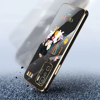 Plating Telefoni Puhul Xiaomi Redmi 10 K40 9A 9C 9T 8 9 Märkus 10 Pro 9S 11T 11S 10S Lõbus Miki Minni Lihtne Kunsti Galvaniseeritud 5